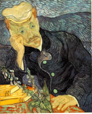Oil portrait Painting - Portrait of Dr. Gachet  1890 by Vincent ，Van Gogh