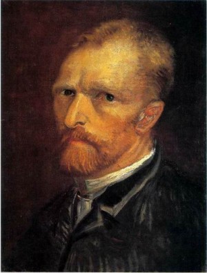 Oil still life Painting - Self-Portrait,1886 by Vincent ，Van Gogh