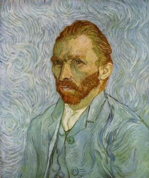 Oil portrait Painting - Self-Portrait,1889 by Vincent ，Van Gogh