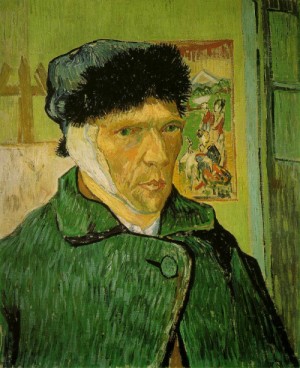 Oil still life Painting - Self-Portrait with Bandaged Ear  1889 by Gogh,Vincent Van
