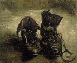Oil life Painting - Still Life of Shoes  1886 by Vincent ，Van Gogh