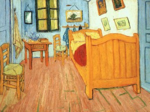 Oil still life Painting - The Bedroom at Arles, 1887 by Vincent ，Van Gogh