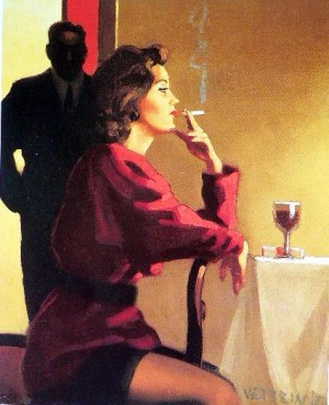 Oil Painting - Someone to Watch over Me by Jack Vettriano