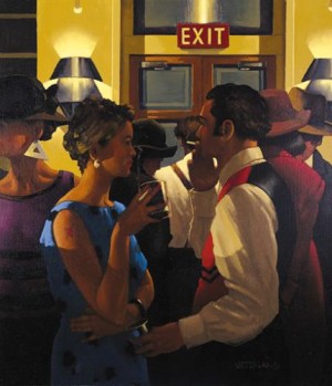Oil Painting - The City Cafe by Jack Vettriano