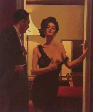 Oil Painting - The Opening Gambit by Jack Vettriano