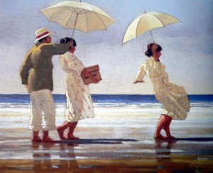 Oil Painting - The Picnic Party by Jack Vettriano