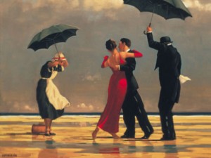 Oil Painting - The Singing Butler by Jack Vettriano
