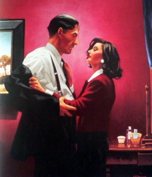 Oil Painting - Welcome To My World by Jack Vettriano