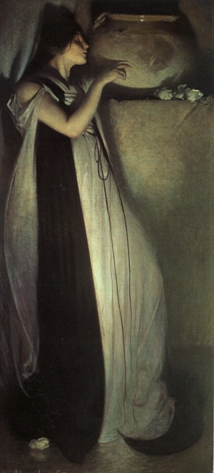 Oil alexander, john white Painting - Isabella and the Pot of Basil, 1897 by Alexander, John White