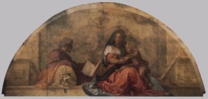 Oil madonna Painting - Madonna del sacco  1525 by Andrea del Sarto