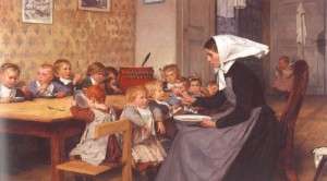 Oil Painting - The Creche, 1890 by Anker, Albert