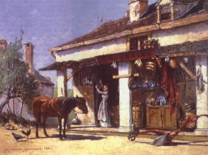 Oil Painting - Store on the Erie Canal, 1881, by Armstrong, David Maitland