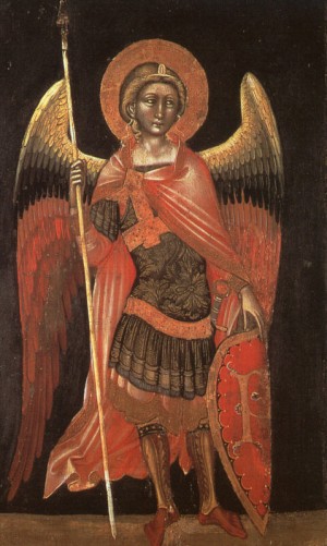 Oil Painting - Angel, 1354 by Arpo, Guariento di