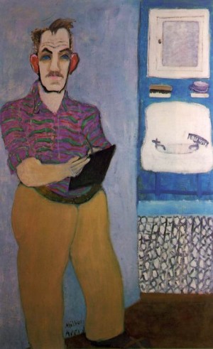 Oil avery, milton Painting - Avery  selfp ortrait by Avery, Milton