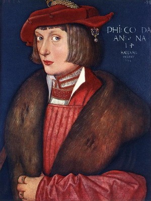 Oil Painting - Count Philip    1517 by Baldung Grien, Hans