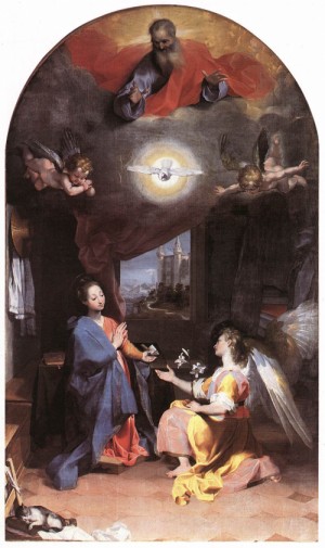 Oil annunciation Painting - Annunciation    1592-96 by Barocci, Federico