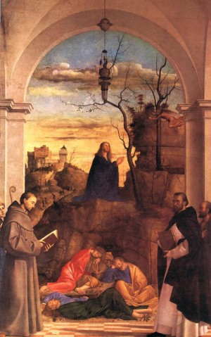 Oil garden Painting - Christ Praying in the Garden  1516 by Basaiti, Marco