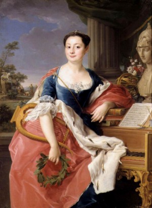 Oil batoni, pompeo Painting - Portrait of Princess Giacinta Orsini Buoncampagni Ludovisi  c. 1758 by Batoni, Pompeo