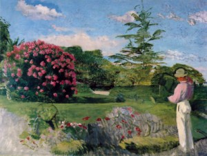 Oil Painting - The Little Gardener c.1866 50 by Ambreise Dubois