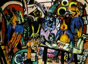 Oil Painting - Birds'Hell 1938 by Beckmann, Max