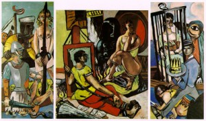 Oil Painting - Temptation 1936-37 by Beckmann, Max