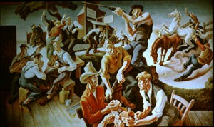 Oil Painting - Arts of the West, 1932. by Benton,Thomas Hart