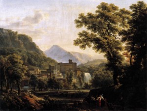 Oil bidauld, joseph Painting - View of the Isle of Sora 1793 by Bidauld, Joseph