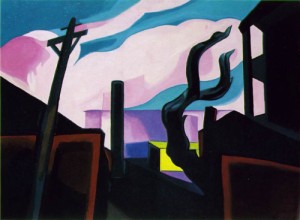 Oil Painting - Violet Tones 1934 22 by Bluemner, Oscar