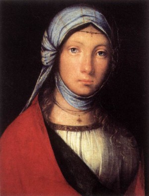 Oil Painting - Gypsy Girl  c. 1505 by Boccaccino, Boccaccio