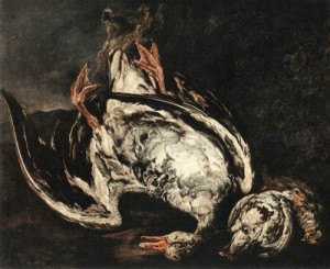 Oil boel, pieter Painting - Still-Life with Dead Wild-Duck by Boel, Pieter