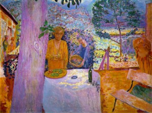 Oil Painting - The Terrace at Vernon 1920 by Bonnard, Pierre