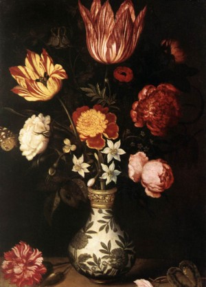 Oil Painting - Flower Piece by Bosschaert, Ambrosius the Elder