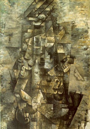 Oil summer Painting - Man with a Guitar summer 1911 by Braque, Georges