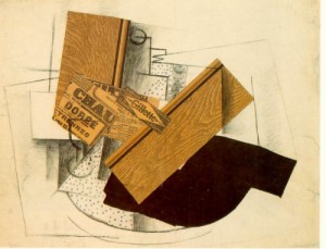 Oil still Painting - Still Life on a Table，Gillette by Braque, Georges