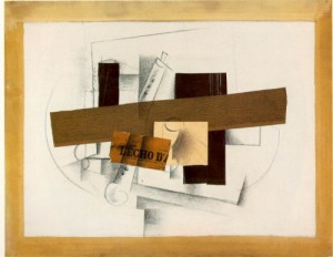 Oil braque, georges Painting - Tenora  1913 by Braque, Georges