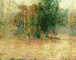 Oil summer Painting - Study for Indian Summer 1892 by Breck, John Leslie