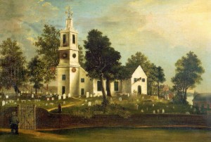 Oil Painting - St. John's Church, 1836 by Bridgewood, J.C.