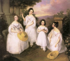  Photograph - The Daughters of István Medgyasszay  c. 1833 by Brocky, Karoly