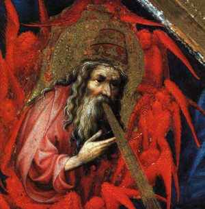 Oil Painting - Altarpiece of Jacques de Baerze, detail of The Divine Breath  1395-99 by Broederlam, Melchoir