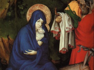 Oil Painting - The Flight into Egypt (detail)  1393-99 by Broederlam, Melchoir