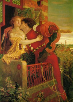Oil Painting - Romeo and Juliet 1870 by Brown, Ford Madox