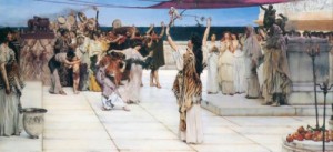 Oil alma-tadema, sir lawrence Painting - A dedication to Bacchus by Alma-Tadema, Sir Lawrence