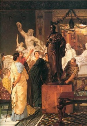  Photograph - A sculpture gallery by Alma-Tadema, Sir Lawrence