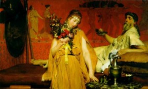 Oil alma-tadema, sir lawrence Painting - Between hope and fear by Alma-Tadema, Sir Lawrence