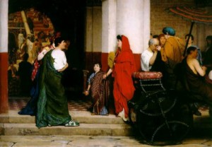 Oil alma-tadema, sir lawrence Painting - Entrance to a Roman theatre by Alma-Tadema, Sir Lawrence