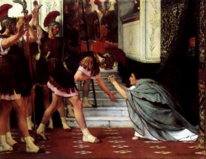 Oil alma-tadema, sir lawrence Painting - Proclaiming Claudius Emperor by Alma-Tadema, Sir Lawrence