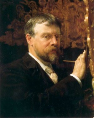 Oil alma-tadema, sir lawrence Painting - Self portrait by Alma-Tadema, Sir Lawrence