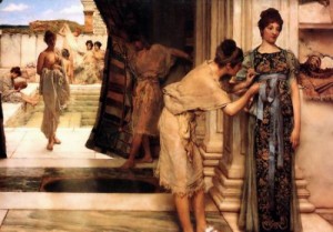 Oil the Painting - The Frigidarium by Alma-Tadema, Sir Lawrence