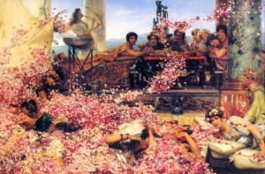 Oil the Painting - The Roses of Heliogabalus by Alma-Tadema, Sir Lawrence