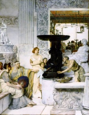 Oil alma-tadema, sir lawrence Painting - The Sculpture Gallery by Alma-Tadema, Sir Lawrence
